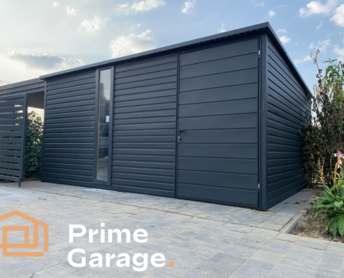 Domek: szer: 4.5m x dł: 3.5m antracyt