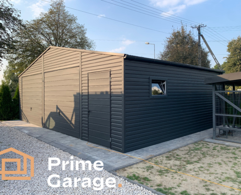 Garaż: szer: 8.3m x 6dł: m grafit mat