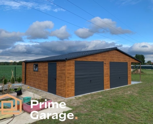 Garaż: szer: 9.7m x 6dł: m jasny złoty dąb