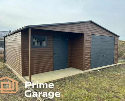 Garaż: szer: 7m x dł: 5,4 m Orzech + wnęka