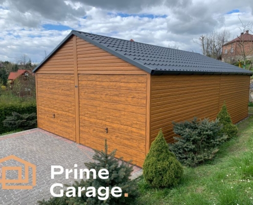 Garaż: szer: 6 m x dł: 9 m jasny złoty dąb