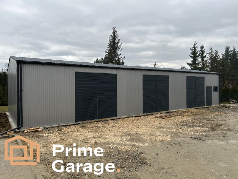 Garaże blaszane Świdnica – trwałe konstrukcje od Prime Garage