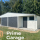 Garaż: szer: 12m x dł: 6 m biały + wnęka + wiata